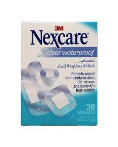 3M NEXCARE CLEAR W/P BANDGE 30 ASSORTED