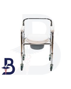 TOILET CHAIR FOLDING WITH WHEEL
