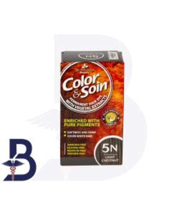 COLOR & SOIN HAIR DYE 5N LIGHT CHESTNUT