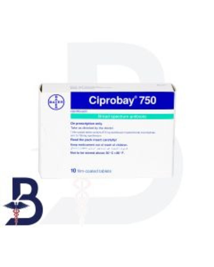 CIPROBAY 750 MG 10 TAB