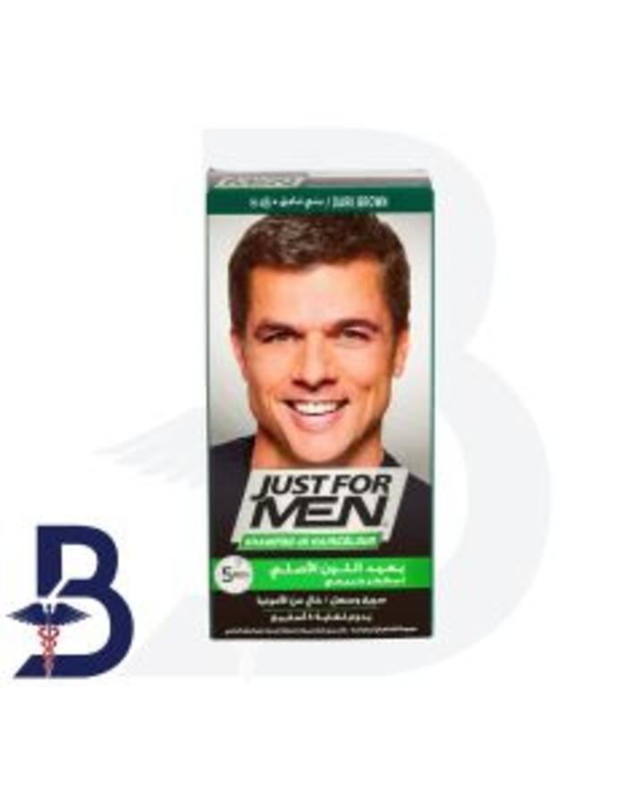 JUST FOR MEN SHAMPOO IN HAIR COLOR DARK BROWN BLACK