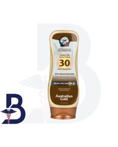 AUSTRALIAN GOLD LOTION SUNSCREEN WITH BRONZER SPF 30 237 ML