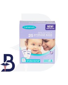 LANSINOH BREAST MILK 25 STORAGE BAGS