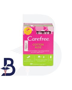 CAREFREE COTTON ALOE S/M 30PADS