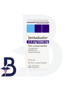 JENTADUETO FILM COATED 2.5MG/1000MG 60TA