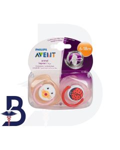 AVENT SOOTHERS 6-18 M ANIMAL 2 PCS