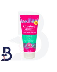 CAREFREE DUO EFFECT WITH GREEN TEA AND ALOEVERA DAILY INTIMATE WASH 200 ML