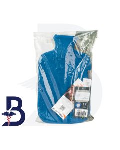 HOT WATER BAG FLEEECE COVER SAPPHIRE M-6530/54