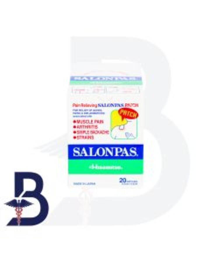 SALONPAS 6.5X4.2CM 20PATCHES/1BOX (1CRT10 BOX)