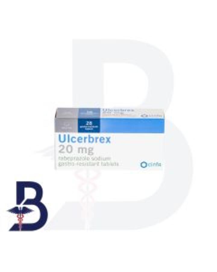 ULCERBREX 20 MG 28 TAB