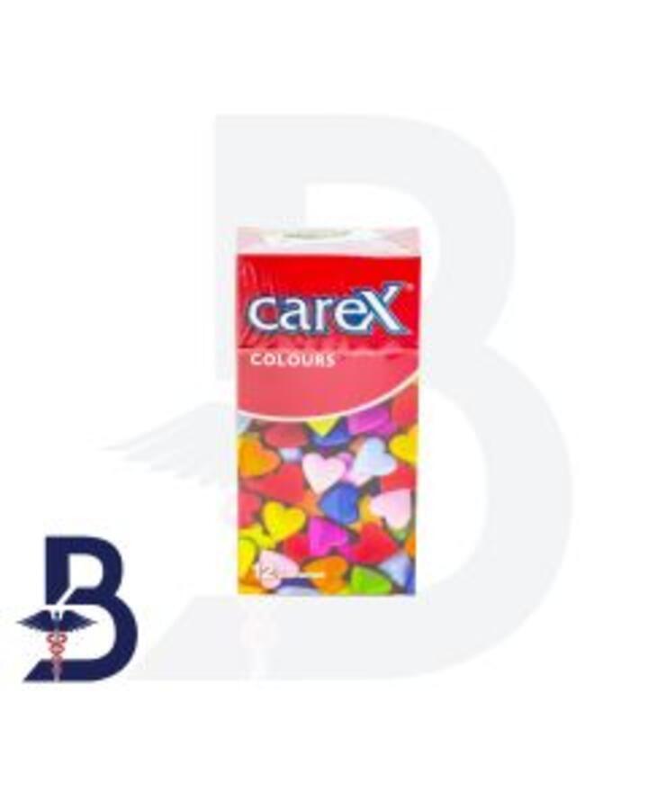 CAREX CONDOMS SENSOTION&ASSORTED (COLOURS) 12 PCS