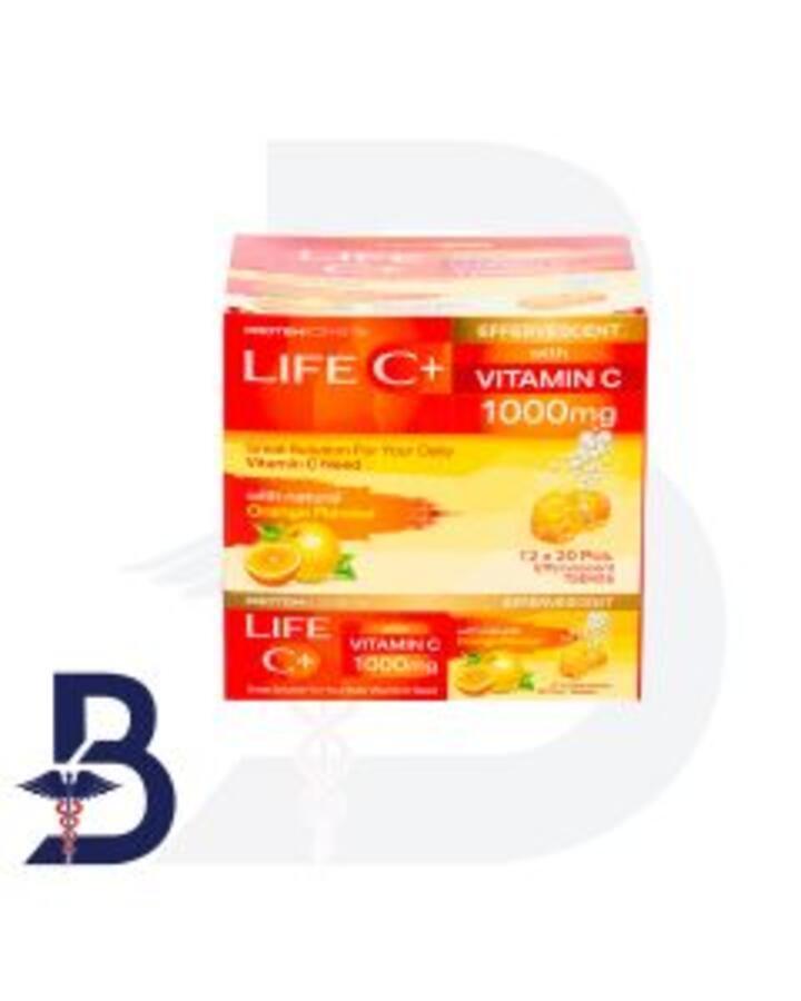 LIFE C+ VITAMIN C 1000 MG 20 TAB EFF