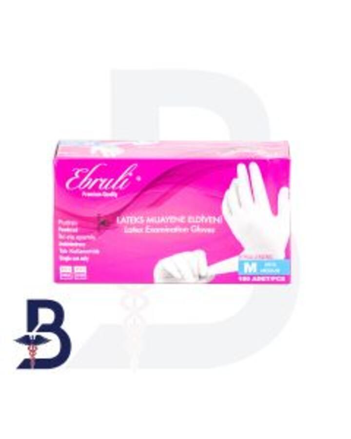 EBRULI LATEX EXAMINATION GLOVES LARGE