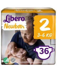 LIBERO NEWBORN (NO.2) 3-6 KG 36 PCS